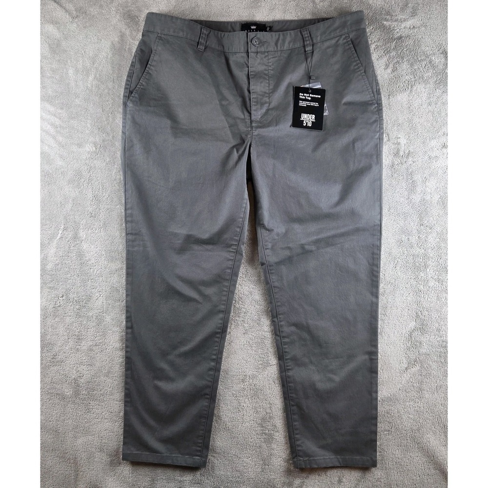 NWT Under 510 Core Stretch Gray Chino Pants Mens 36x26 Cotton Twill U510